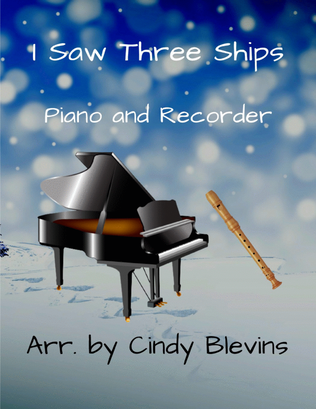 Book cover for I Saw Three Ships, Piano and Recorder