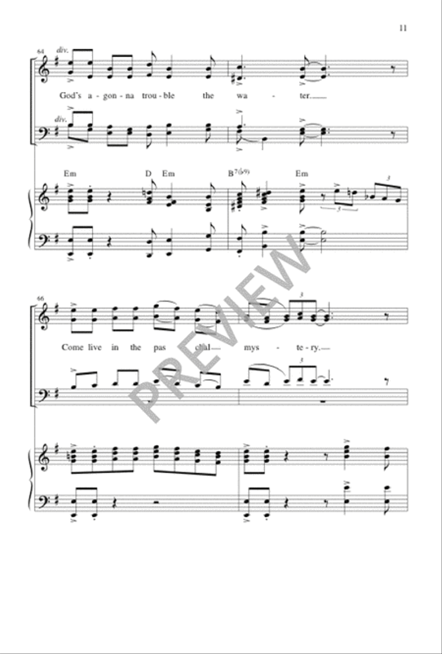 Wade in the Water 4-Part scores gallery preview page 12