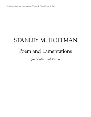 Poem and Lamentations