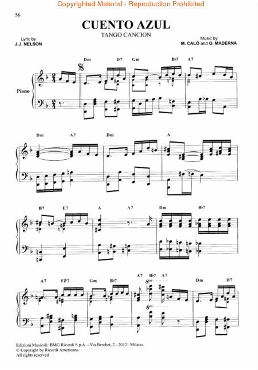 Tango piano shop