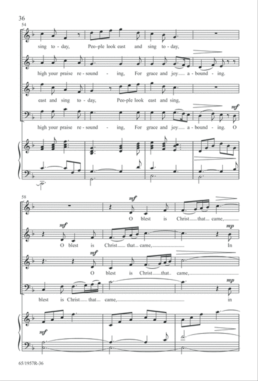 Festival of Lessons and Carols 4-Part scores gallery preview page 37