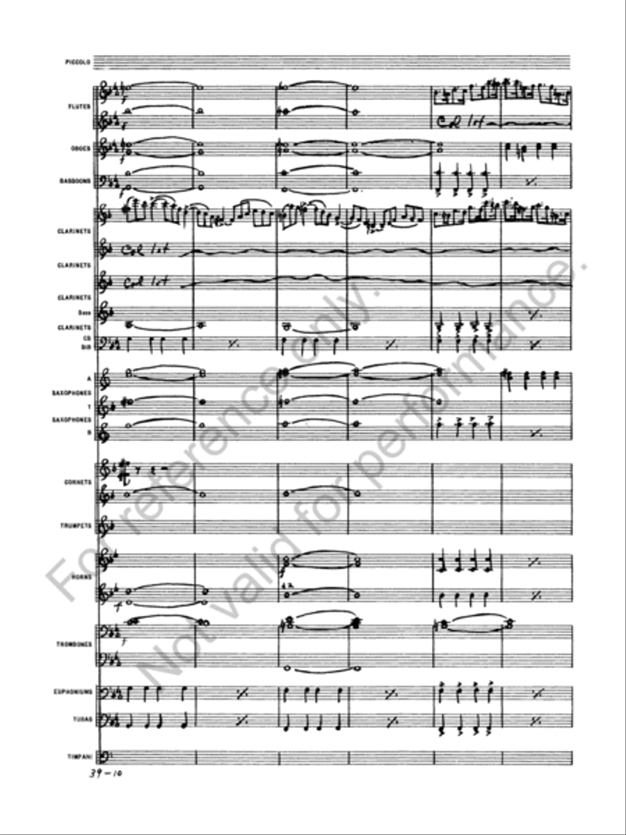 Euryanthe Concert Band scores gallery preview page 12