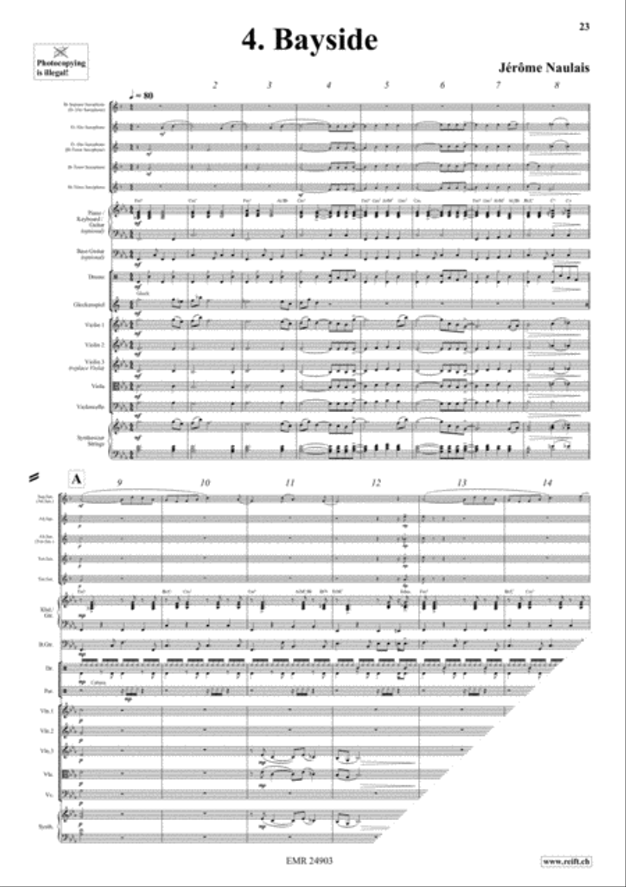 Play With Your Band Volume 1 Saxophone Quintet scores gallery preview page 7