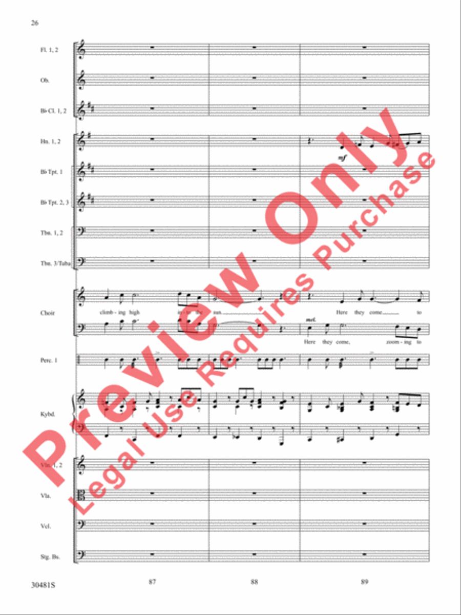 A Tribute to the Armed Services (A Medley) Choir scores gallery preview page 27