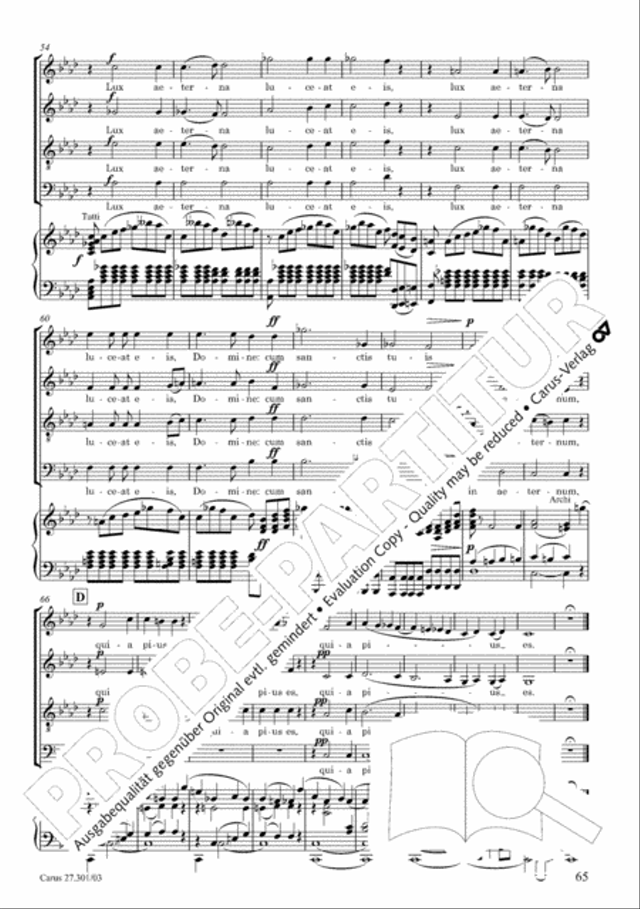 Requiem in F minor Requiem in F minor 4-Part scores gallery preview page 70