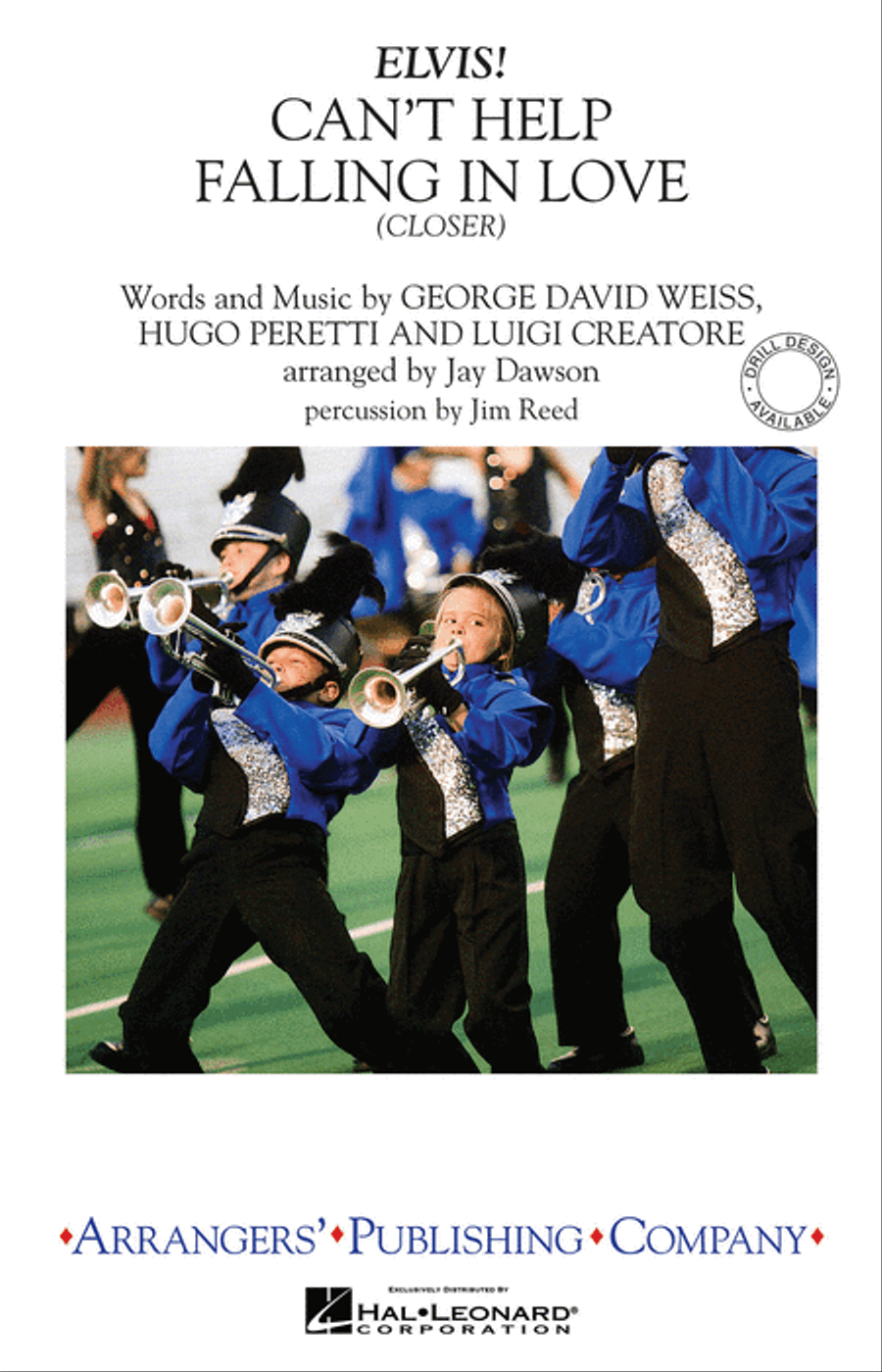 Can't Help Falling in Love – Closer Marching Band scores gallery preview page 1