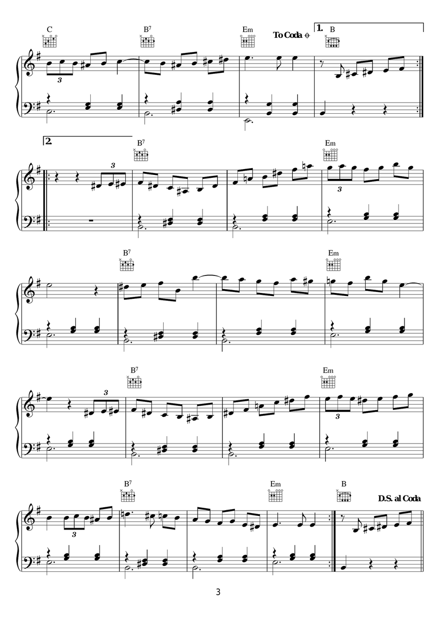 Bistro Fada (from 'Midnight In Paris') Piano Solo scores gallery preview page 3