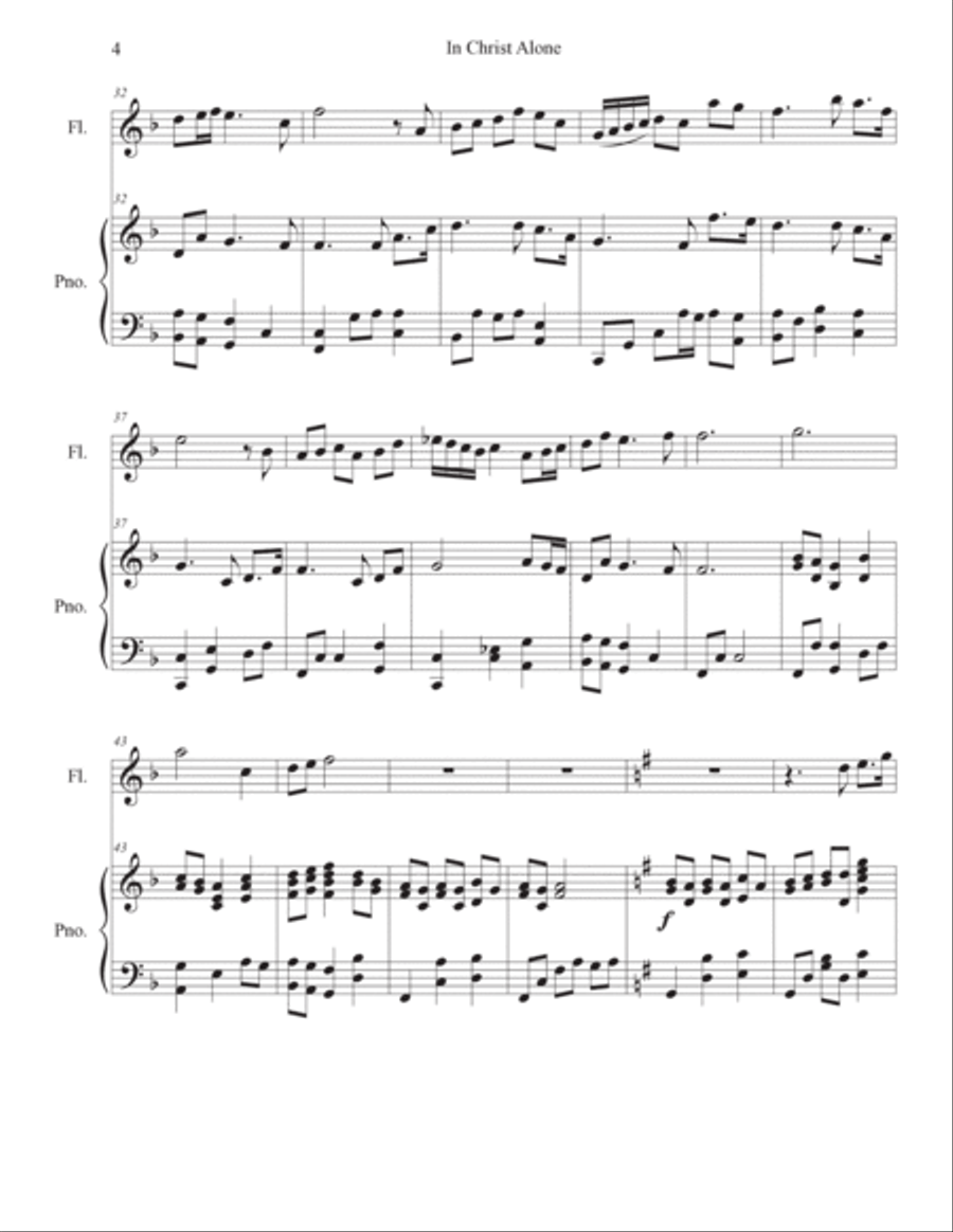 In Christ Alone Flute Solo scores gallery preview page 4
