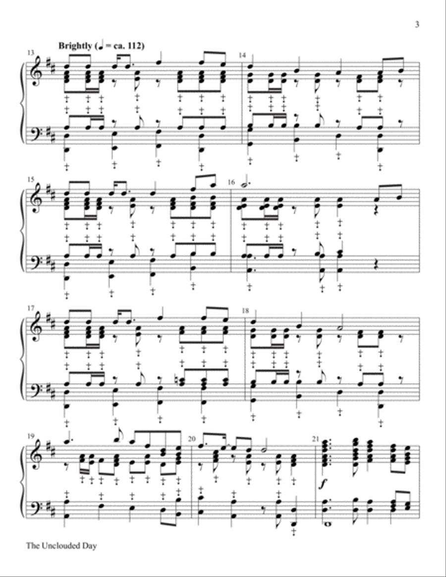 The Unclouded Day 5-Octaves scores gallery preview page 3