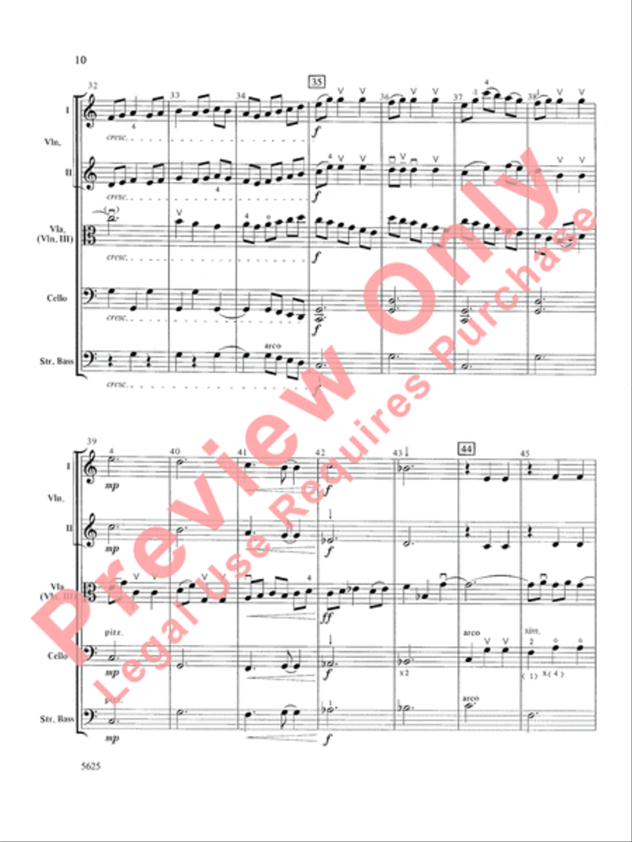 Serendipity Suite String Orchestra scores gallery preview page 11