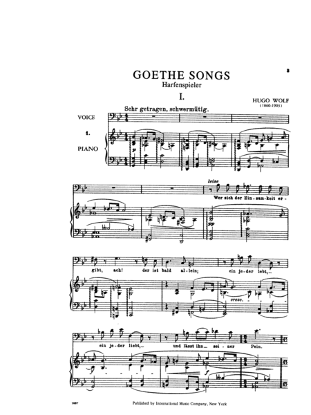 48 Songs On Poems By Goethe (G.) Original Keys - Volume I