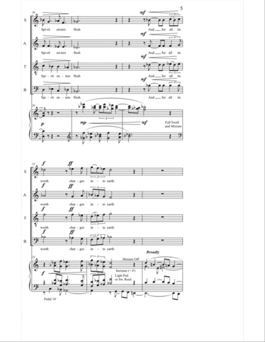 God's Own Descent God's Own Descent 4-Part scores gallery preview page 5