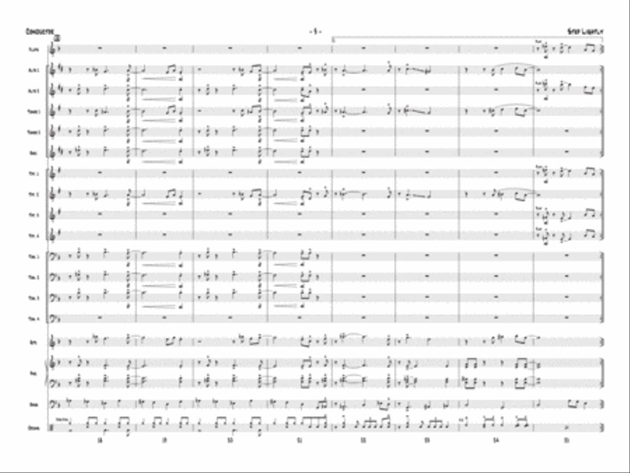 Step Lightly: Score Step Lightly: Score Jazz Ensemble scores gallery preview page 5