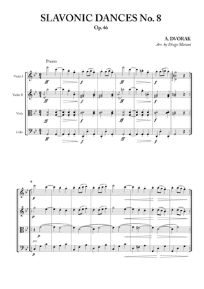 Slavonic Dances No. 8 Op. 46 for String Quartet