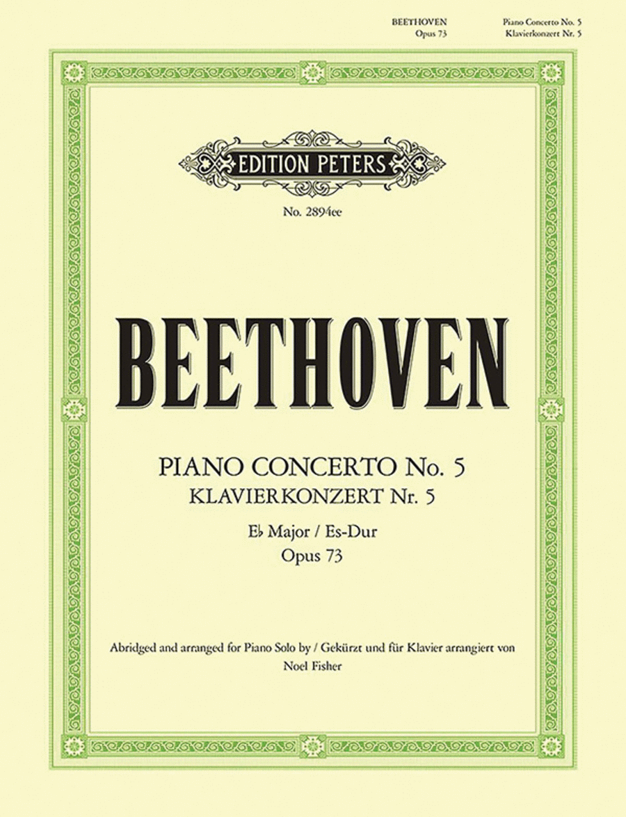 Ludwig van Beethoven  : Piano Concerto No.5, Op. 73 in Eb Major - Emperor