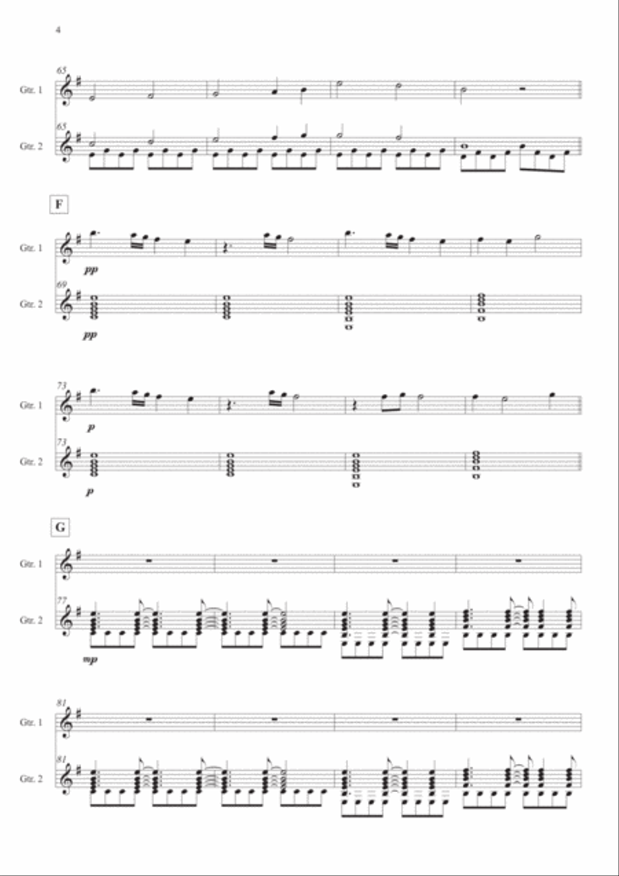 Lovely Guitar scores gallery preview page 4
