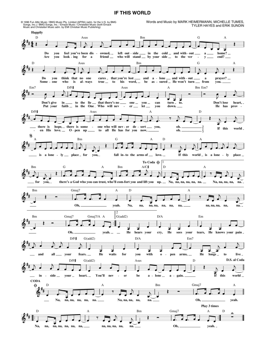 If This World Piano scores gallery preview page 1