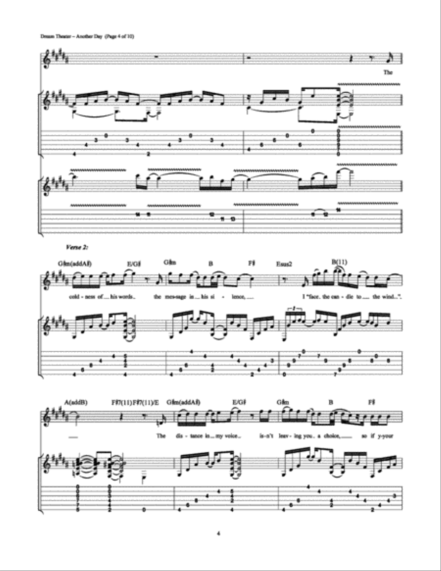 Another Day Electric Guitar scores gallery preview page 4