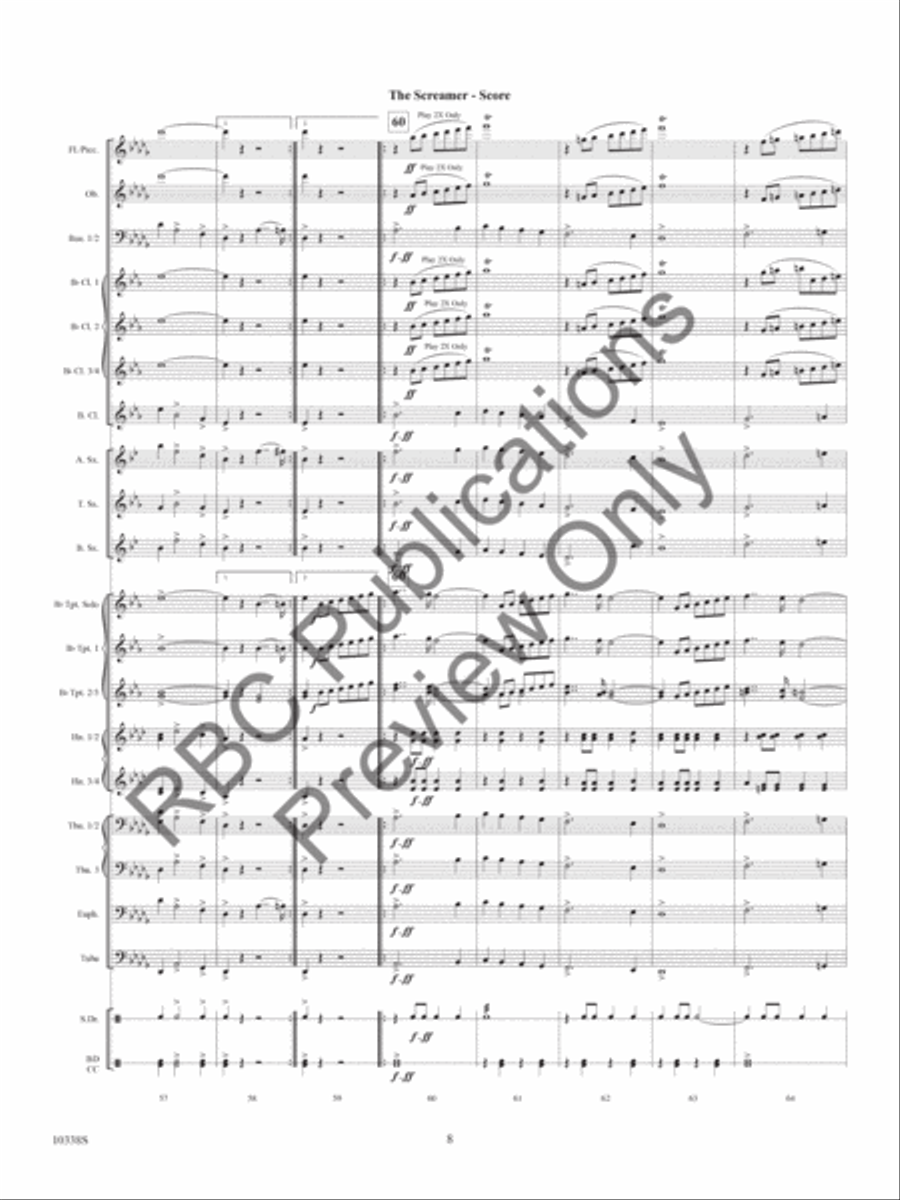 The Screamer The Screamer Concert Band scores gallery preview page 11