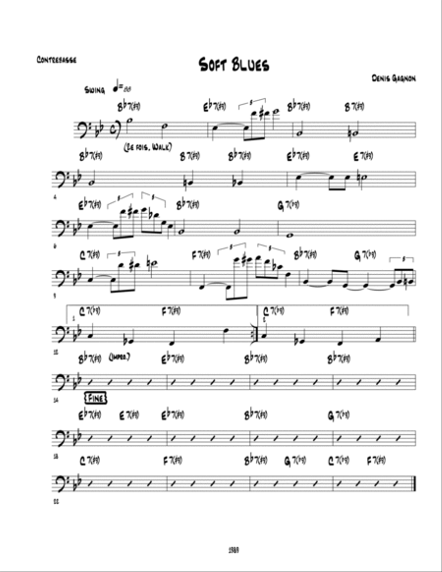 Soft Blues Soft Blues Jazz Ensemble scores gallery preview page 3