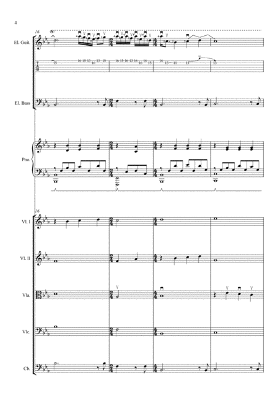 Ricordo (Full score and Set of parts) Chamber Orchestra scores gallery preview page 4