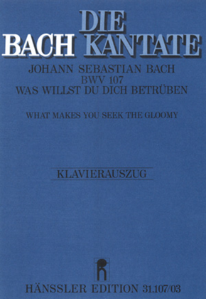 Book cover for What makes you seek the gloomy (Was willst du dich betruben)