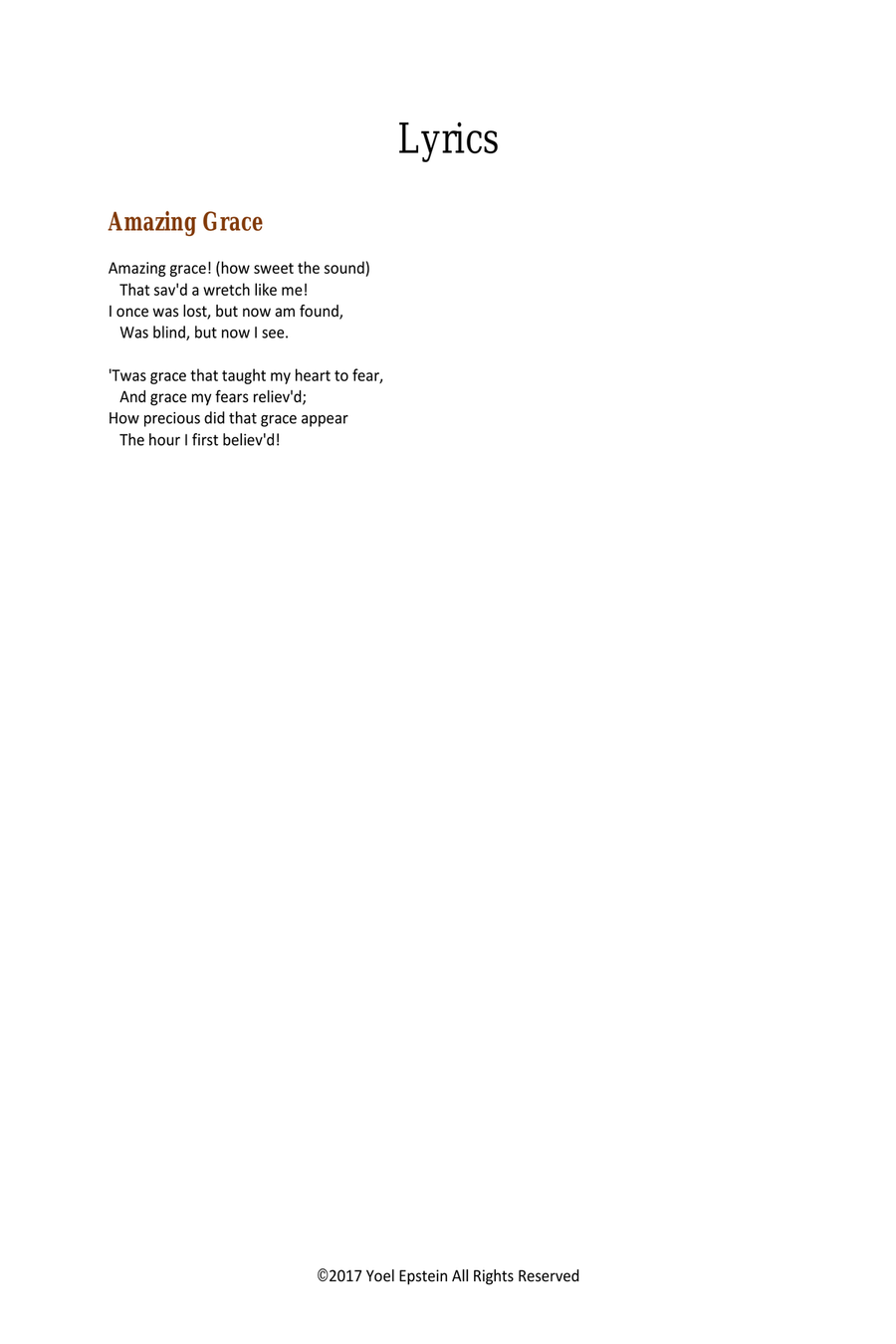 Amazing Grace for Flute Quartet or Flute Choir Flute Choir scores gallery preview page 3