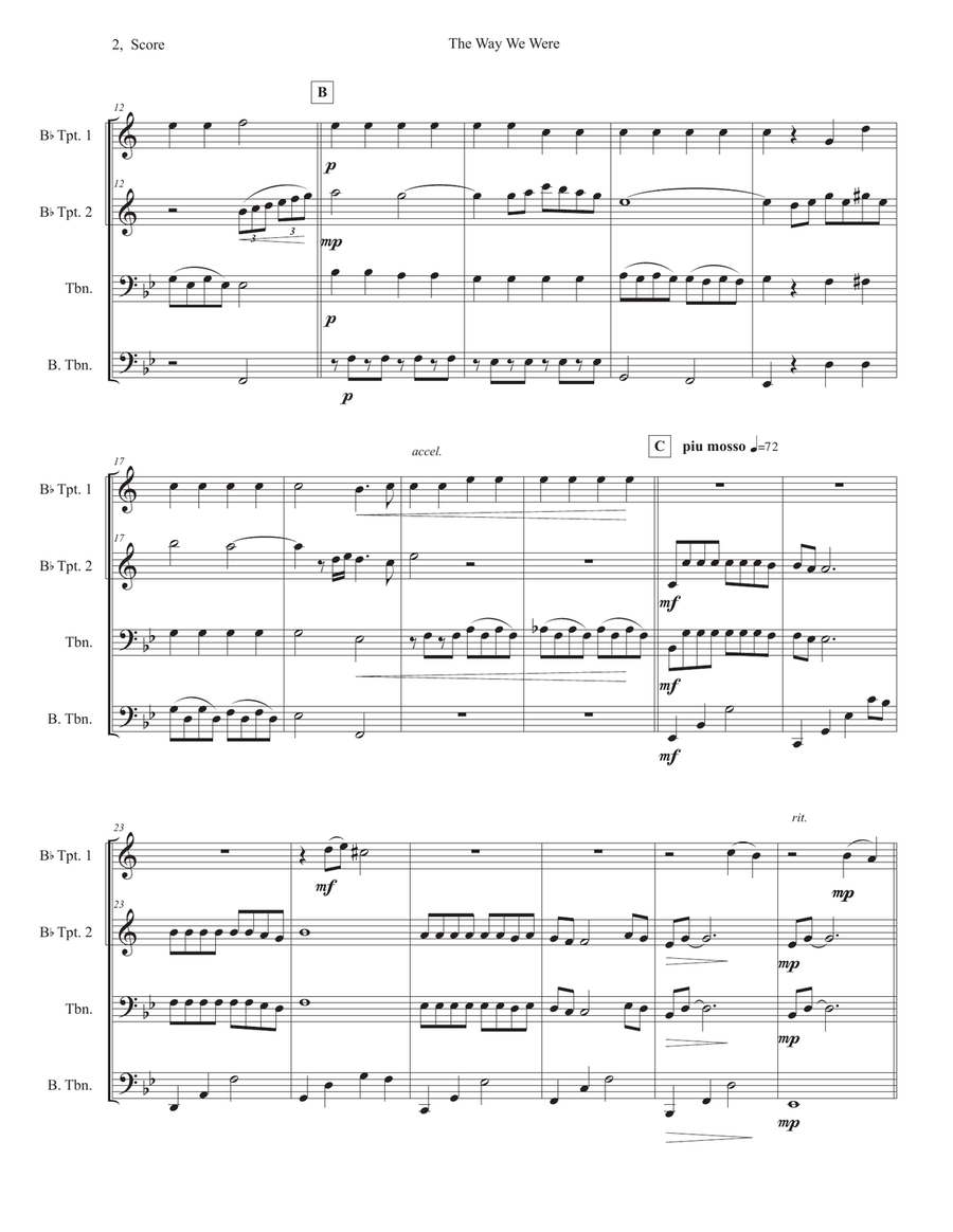 The Way We Were The Way We Were School and Community scores gallery preview page 2