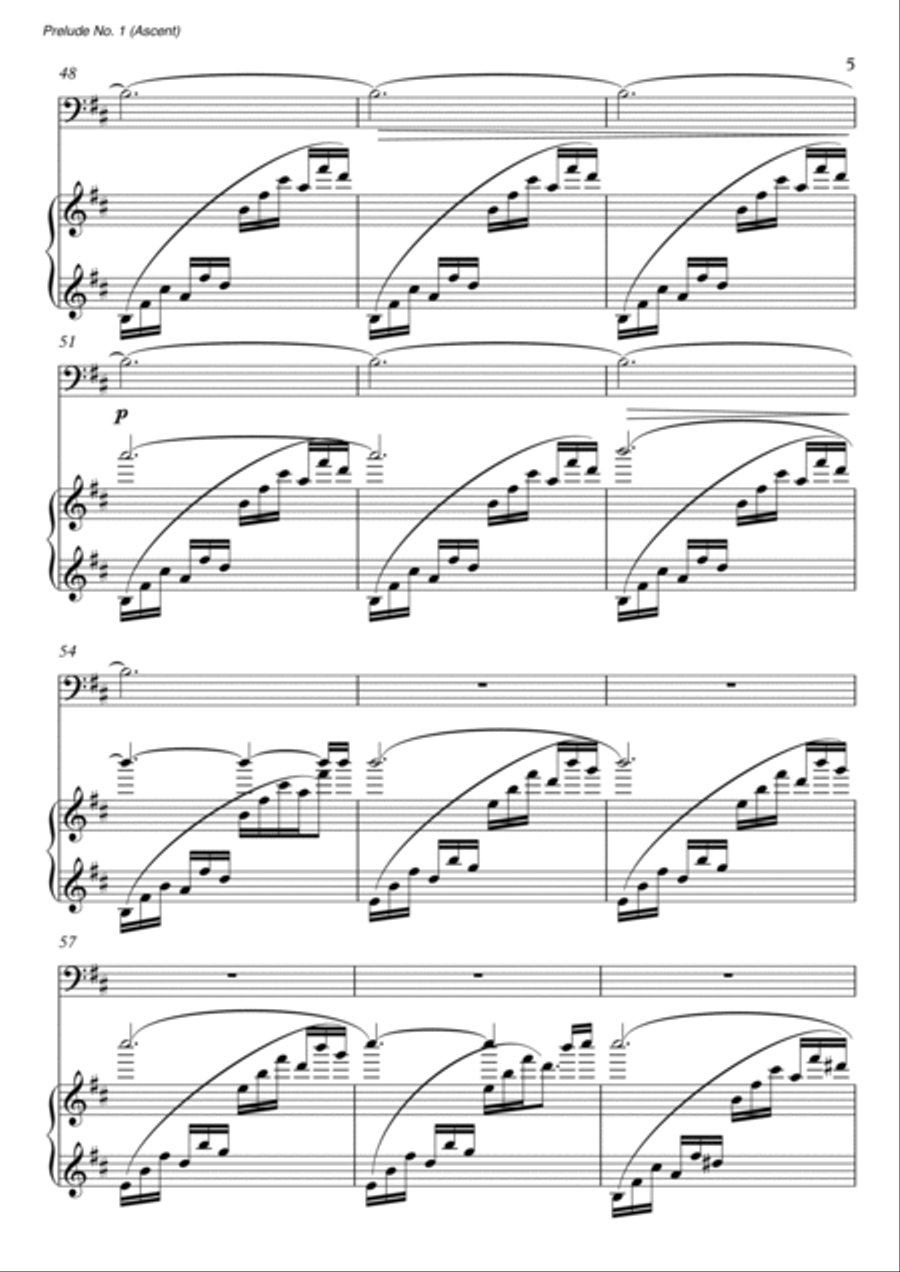 Prelude No.1 (Ascent) String Duet scores gallery preview page 5