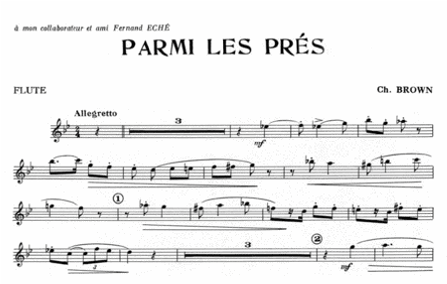 Parmi les pres - Par les collines et les vallees Clarinet scores gallery preview page 2