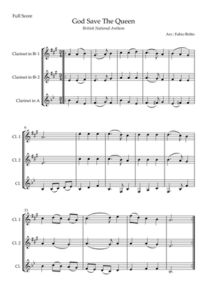 Book cover for God Save The Queen (British National Anthem) for Clarinet Trio