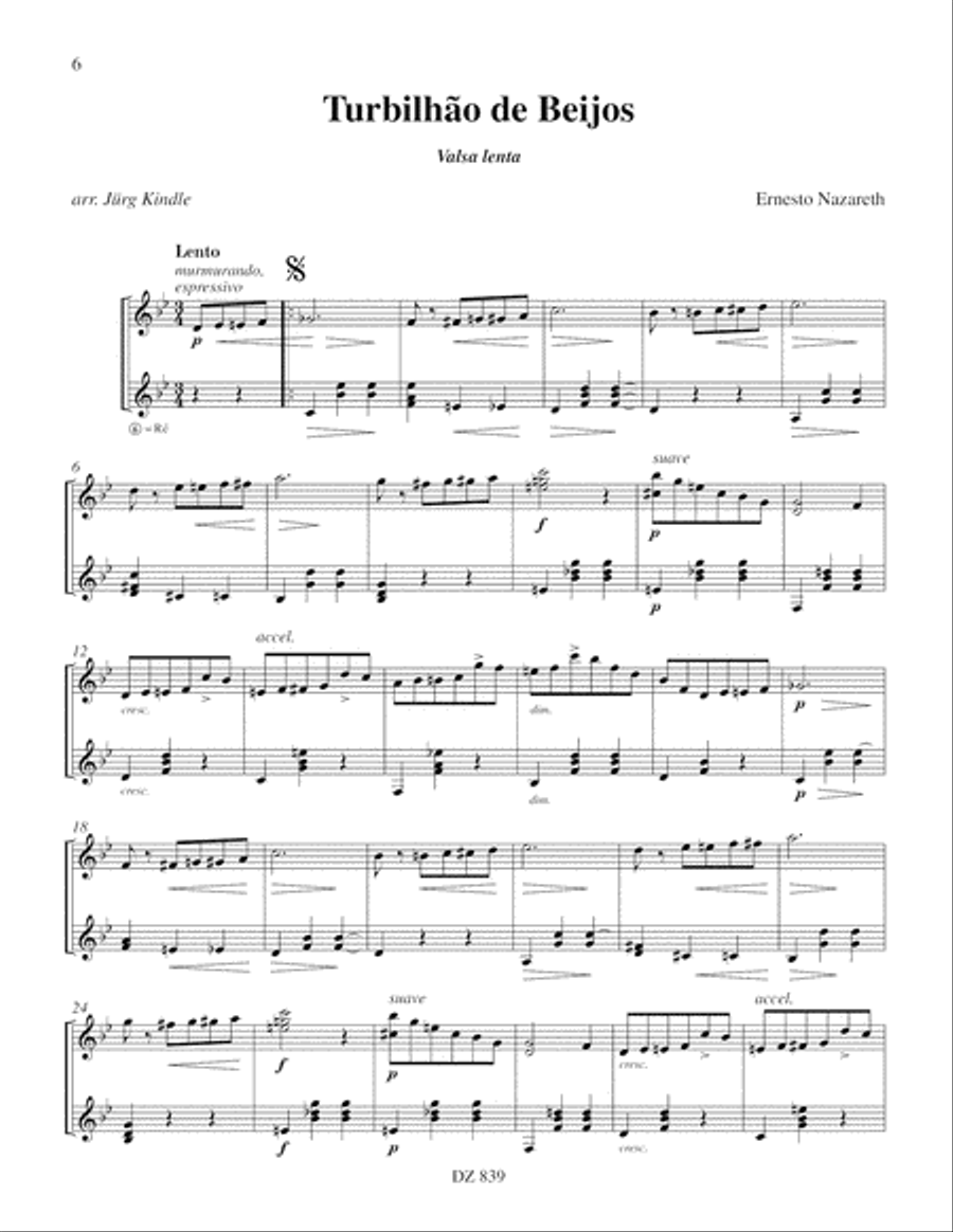 Apanhei-te cavaquinho, Turbilhão de Beijos, Escorregando Classical Guitar scores gallery preview page 6