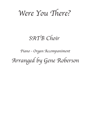 Book cover for Were You There? SATB with Piano and Organ