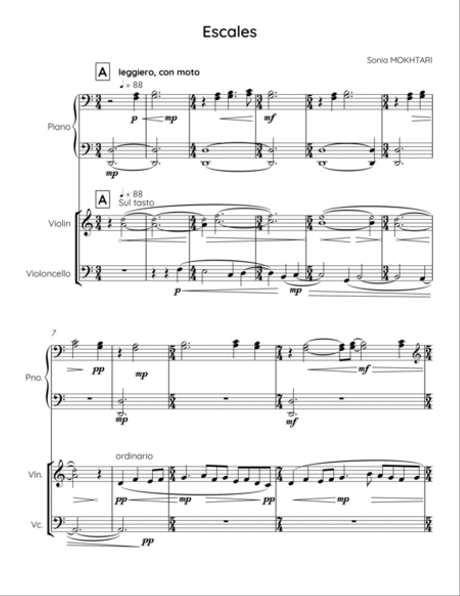 Escales Piano Trio scores gallery preview page 2