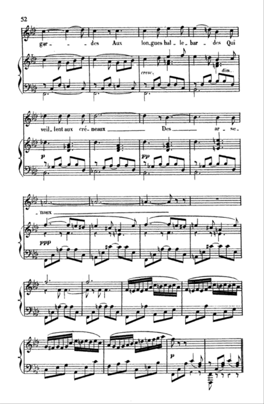 Gounod: Songs, Volume I, Medium Voice (French) Medium Voice scores gallery preview page 3