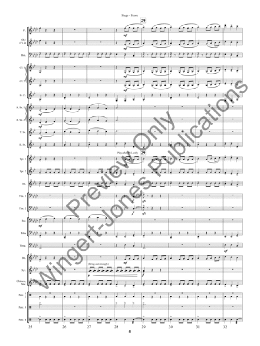 Siege (Score) Concert Band scores gallery preview page 7