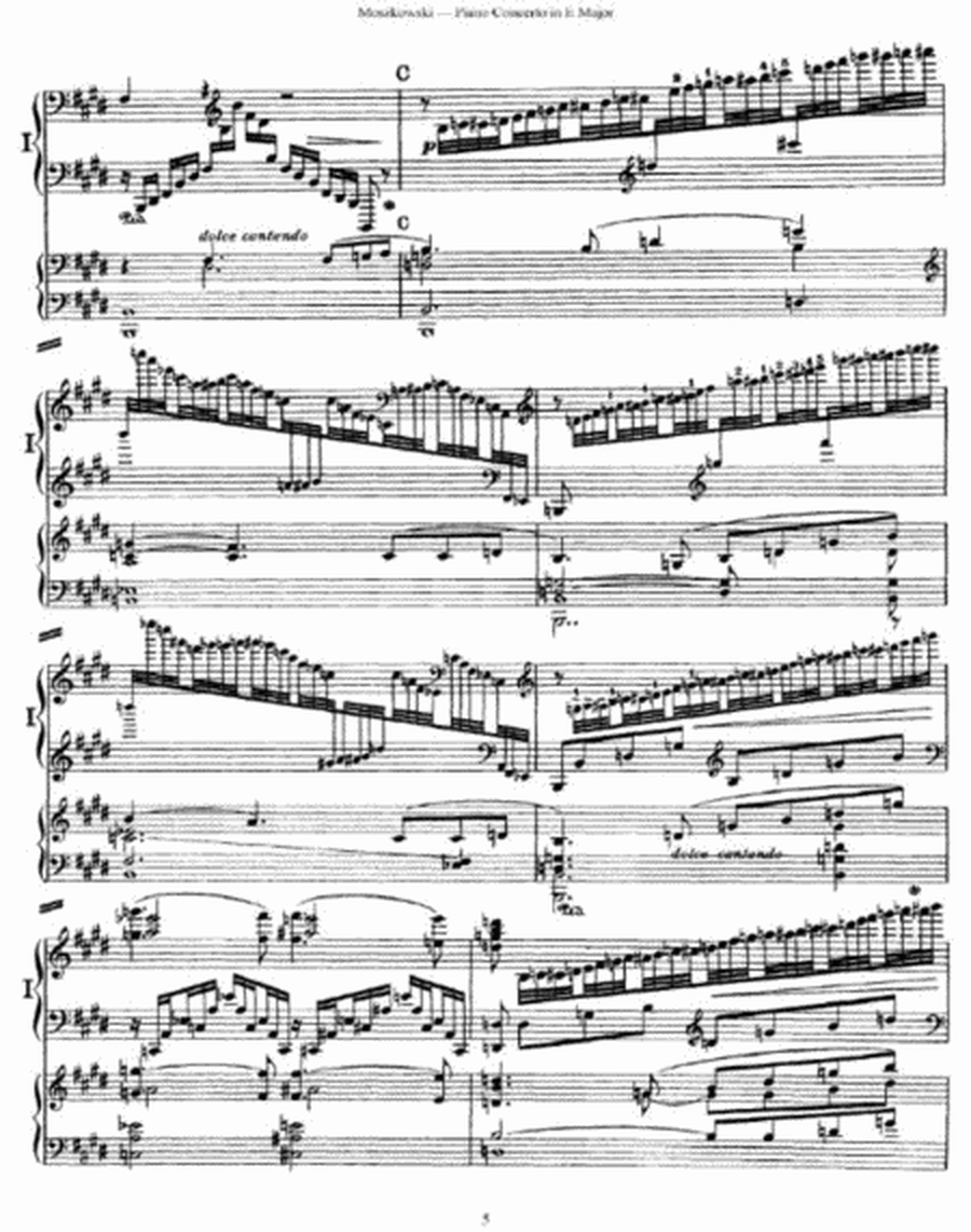 Mortiz Moszkowski - Piano Concerto in E Major