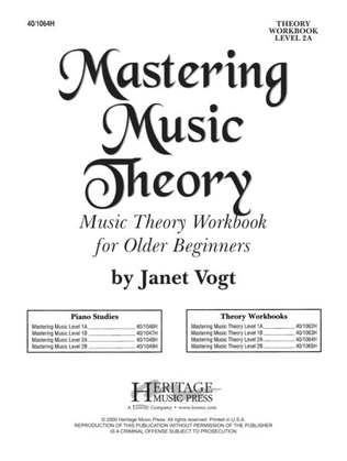 Book cover for Mastering Music Theory Level 2A
