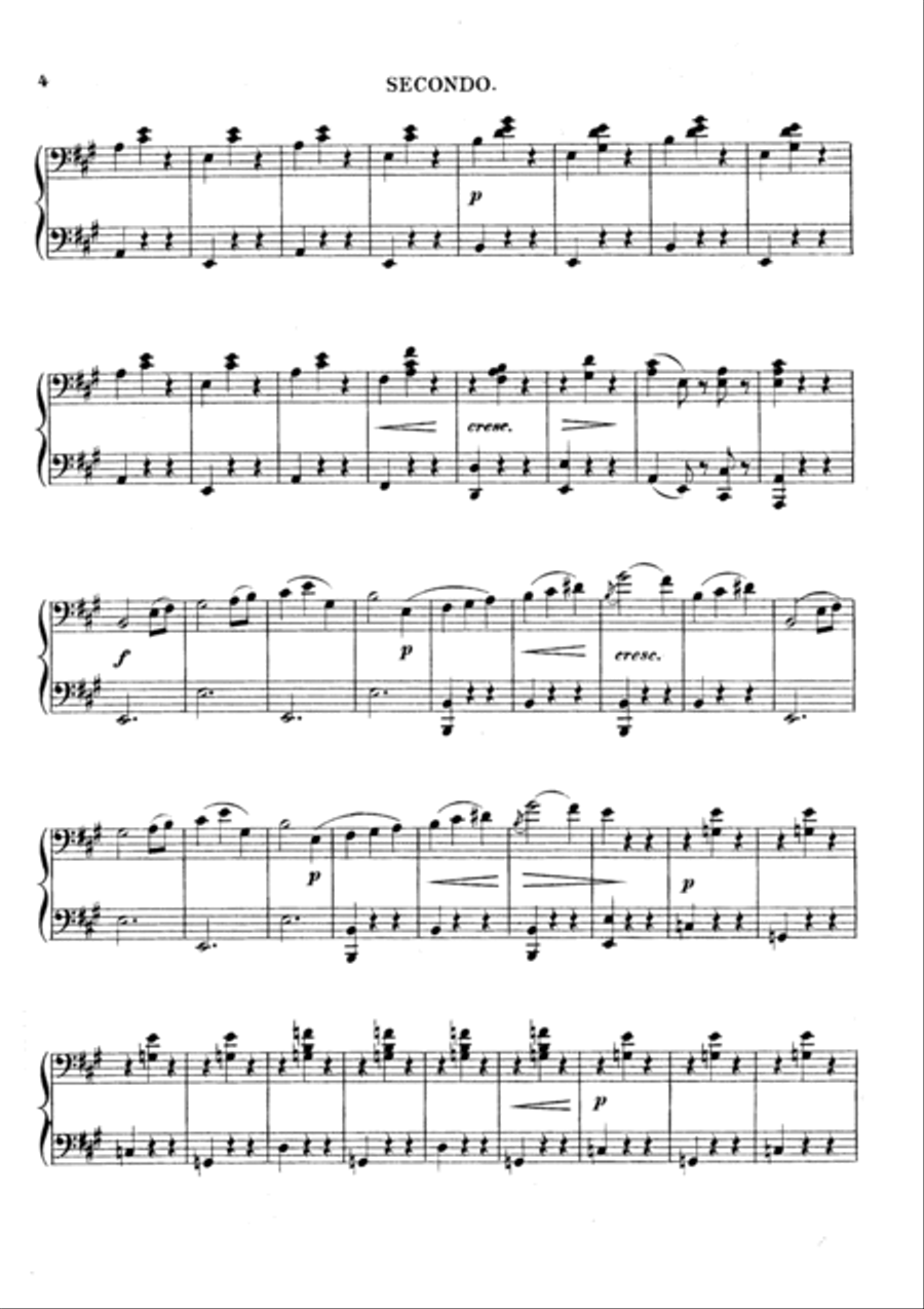 Gounod Ballet Music from Faust, for piano duet(1 piano, 4 hands), PG801 1 Piano, 4-Hands scores gallery preview page 3