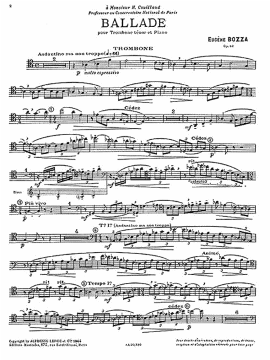 Ballade Ballade Piano Accompaniment scores gallery preview page 3