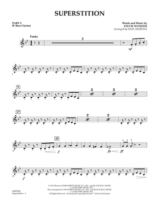 Superstition - Pt.5 - Bb Bass Clarinet
