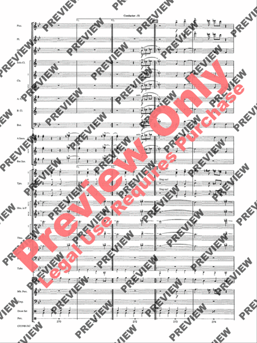 In the Miller Mood Concert Band scores gallery preview page 54