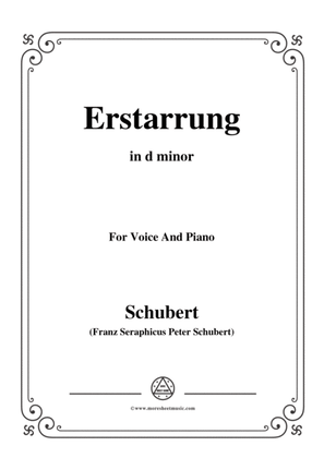 Book cover for Schubert-Erstarrung,from 'Winterreise',Op.89(D.911) No.4,in d minor,for Voice&Piano