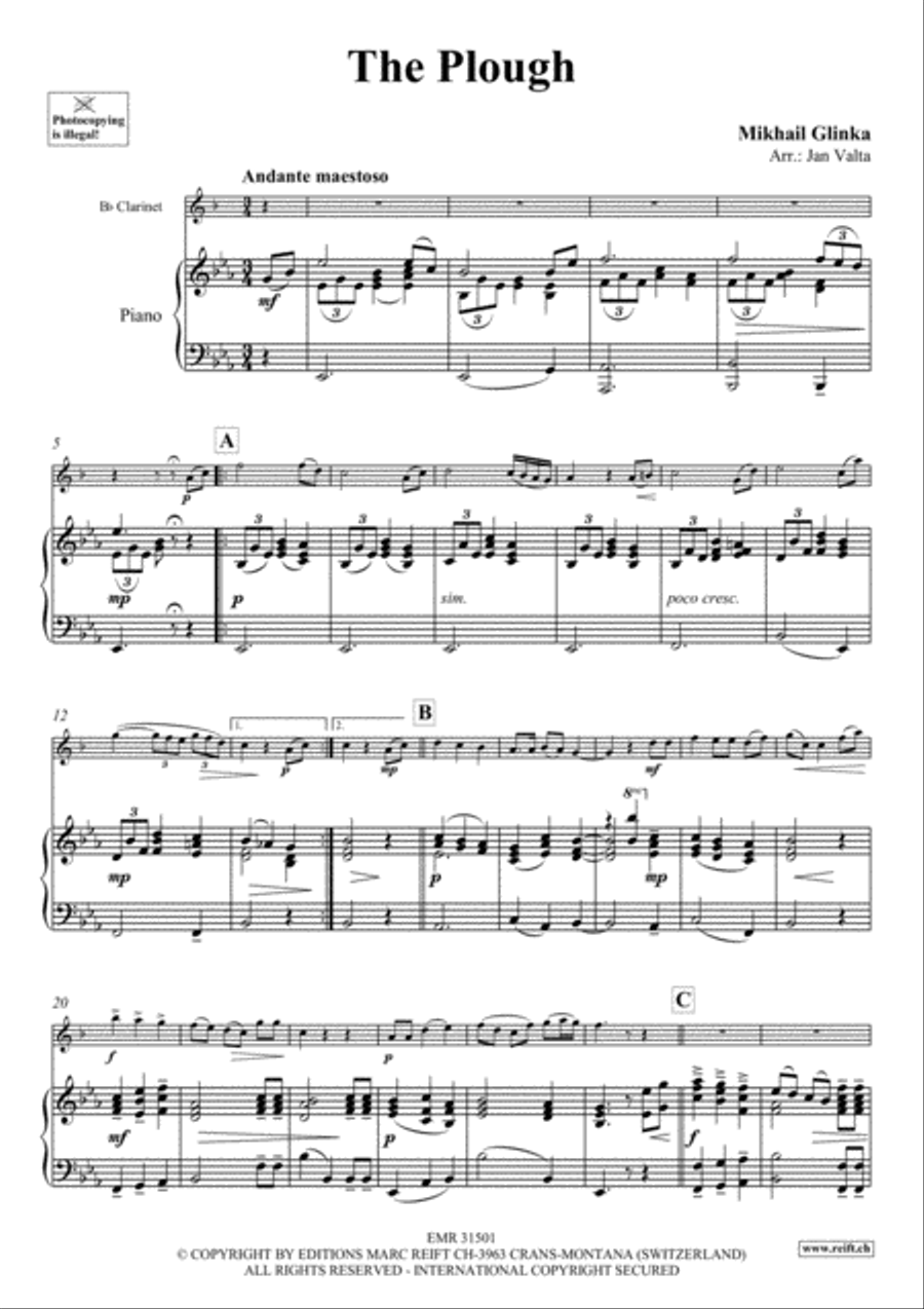 The Plough The Plough Clarinet Solo scores gallery preview page 3