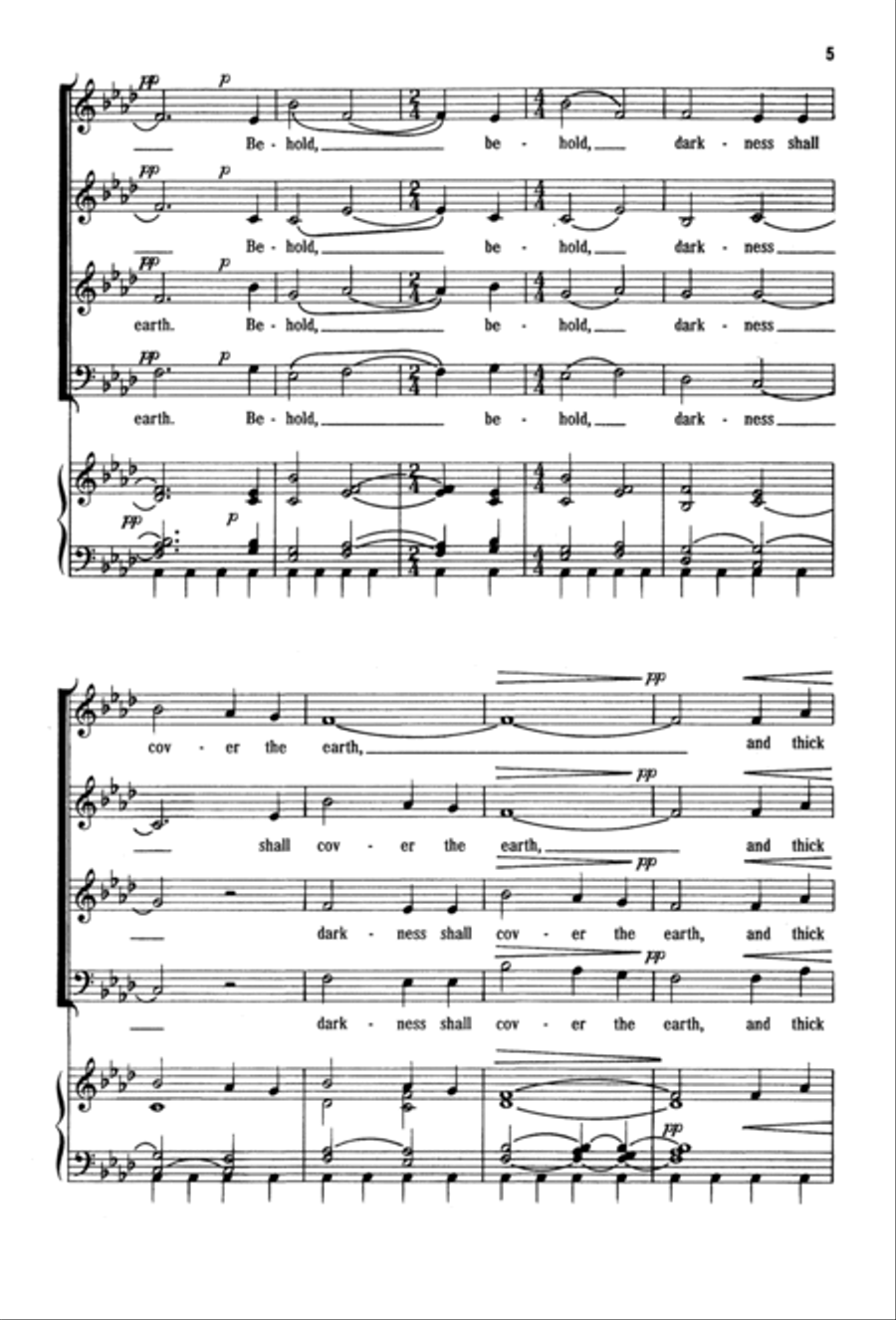 Arise, Shine, for Your Light Has Come 4-Part scores gallery preview page 4