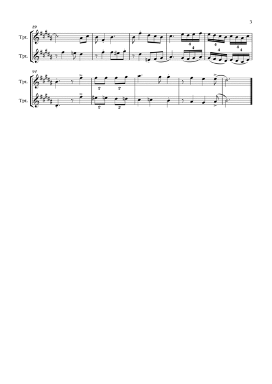 El Pintao Trumpet Duet scores gallery preview page 3