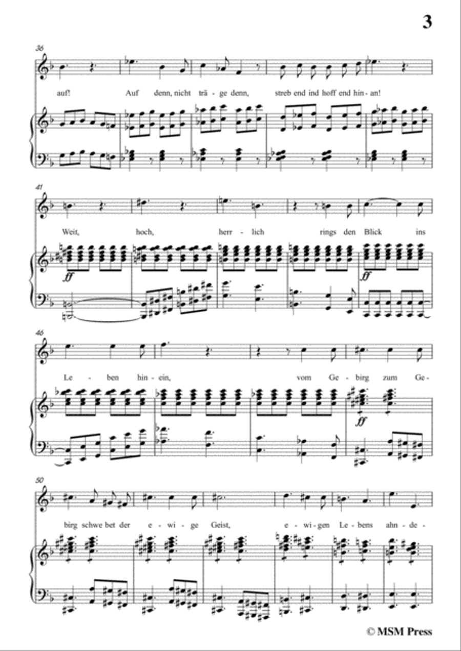 Schubert-An Schwager Kronos,Op.19 No.1,in d minor,for Voice&Piano Voice scores gallery preview page 5
