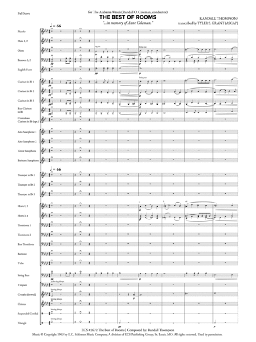 The Best of Rooms: Score Concert Band scores gallery preview page 3