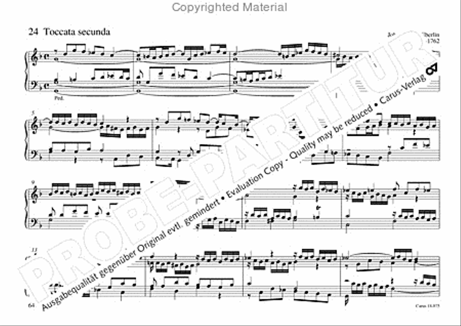 Freiburger Orgelbuch: Stammteil Organ Solo scores gallery preview page 65