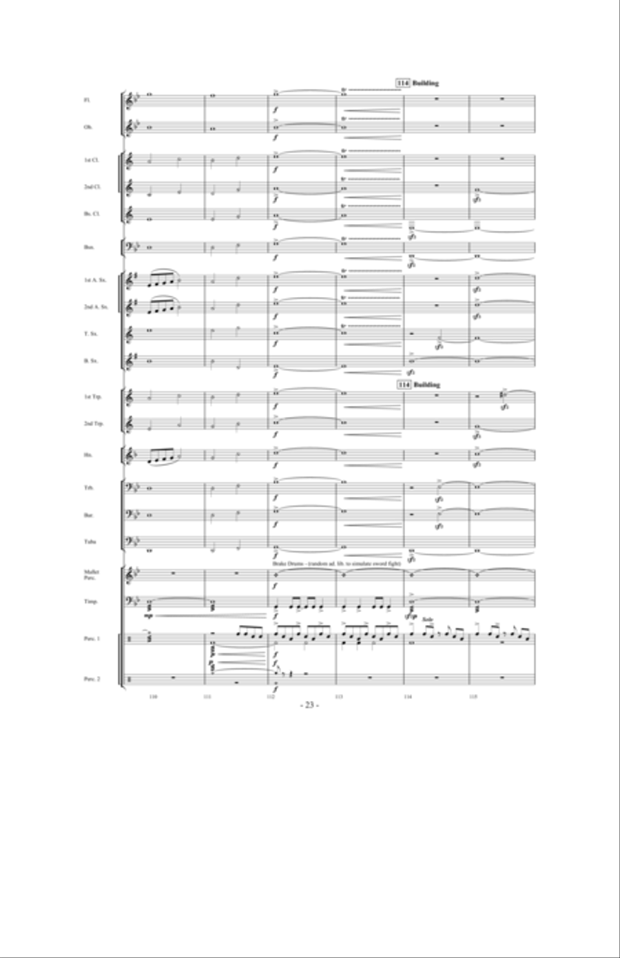 Legend of the Queen Anne's Revenge Concert Band scores gallery preview page 22